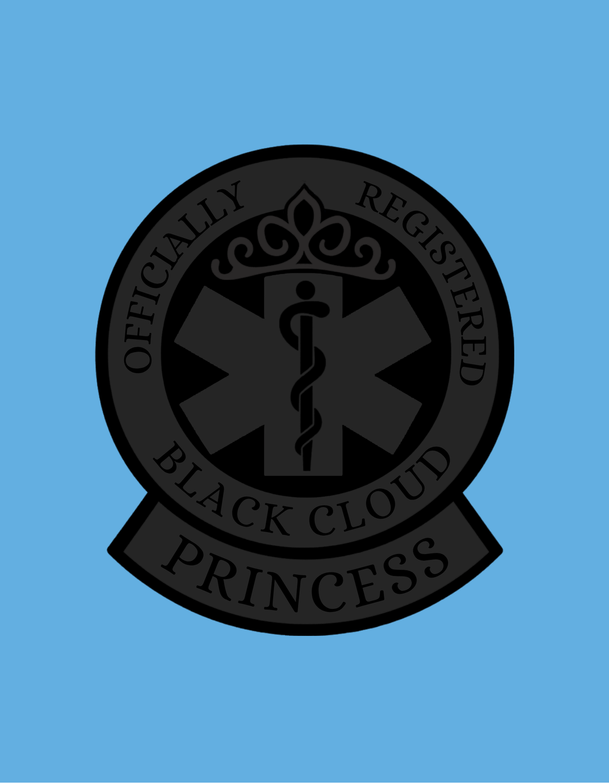 Black Cloud Princess Sticker