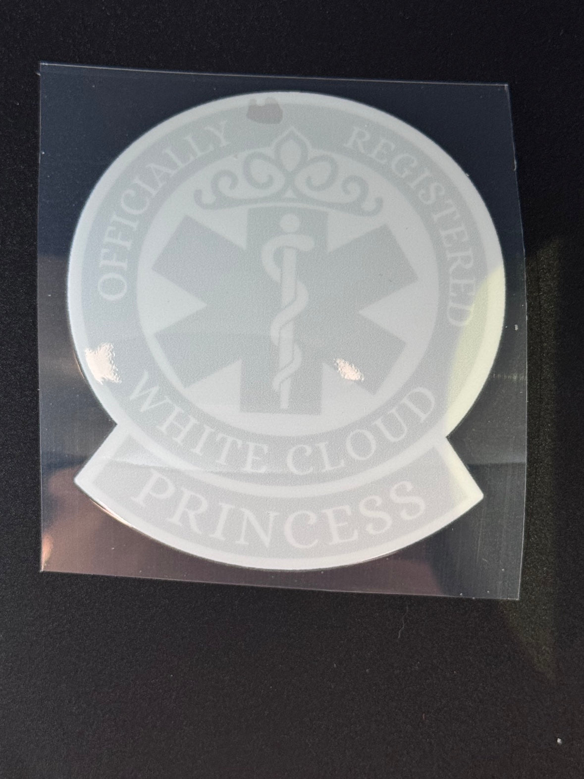 White Cloud Princess Sticker