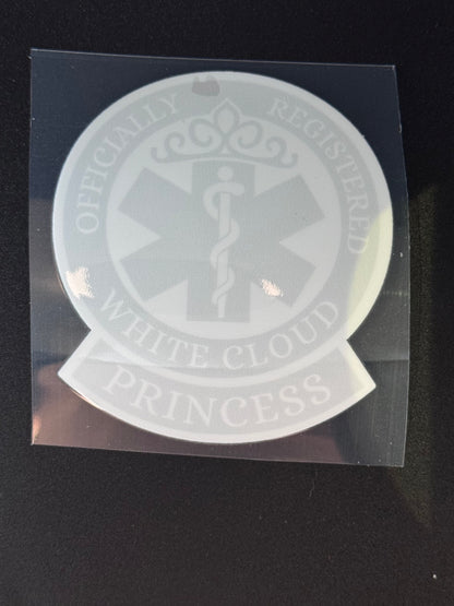 White Cloud Princess Sticker