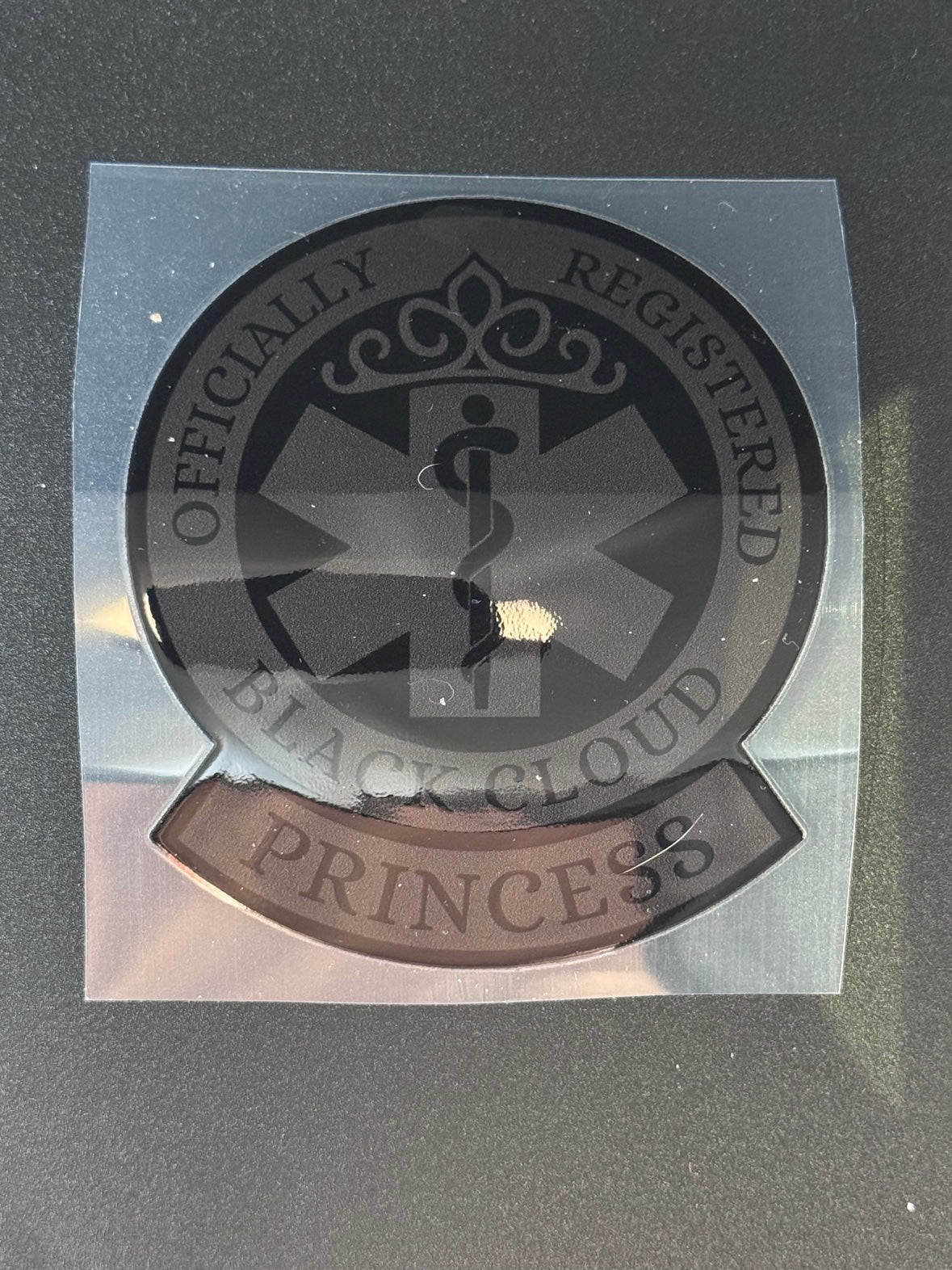 Black Cloud Princess Sticker