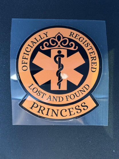 Search and Rescue Princess Sticker