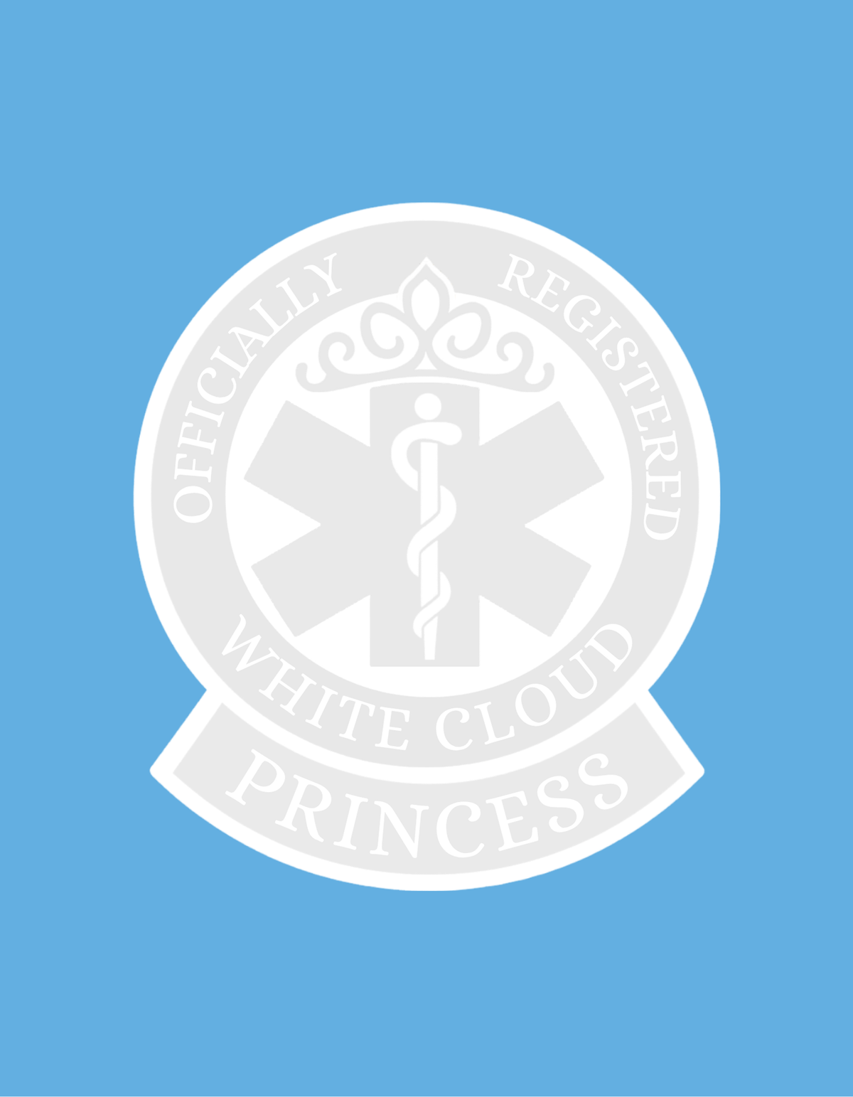 White Cloud Princess Sticker