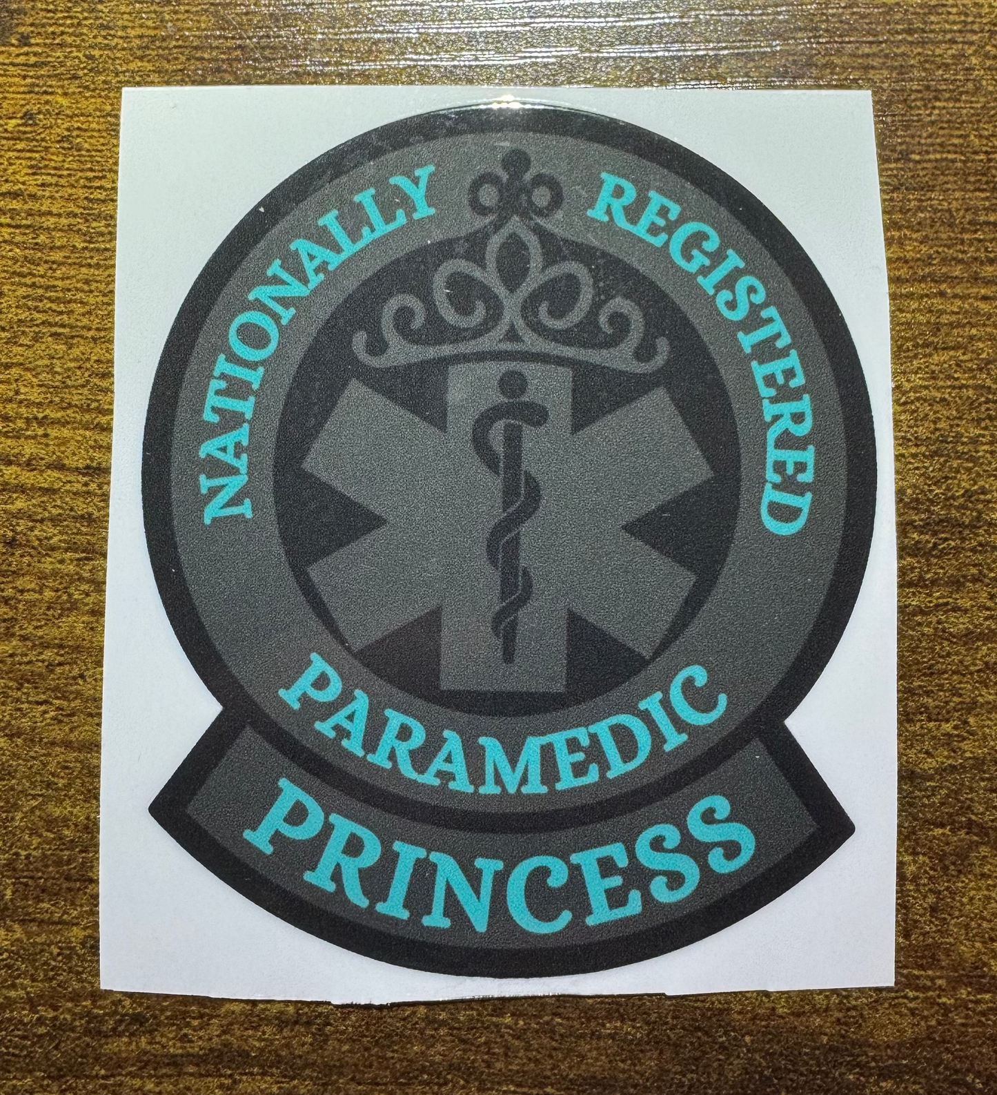 NREMT / Paramedic / FPC  Princess Stickers (14 color options)