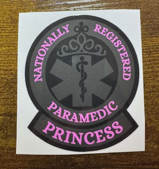 Paramedic Princess Sticker