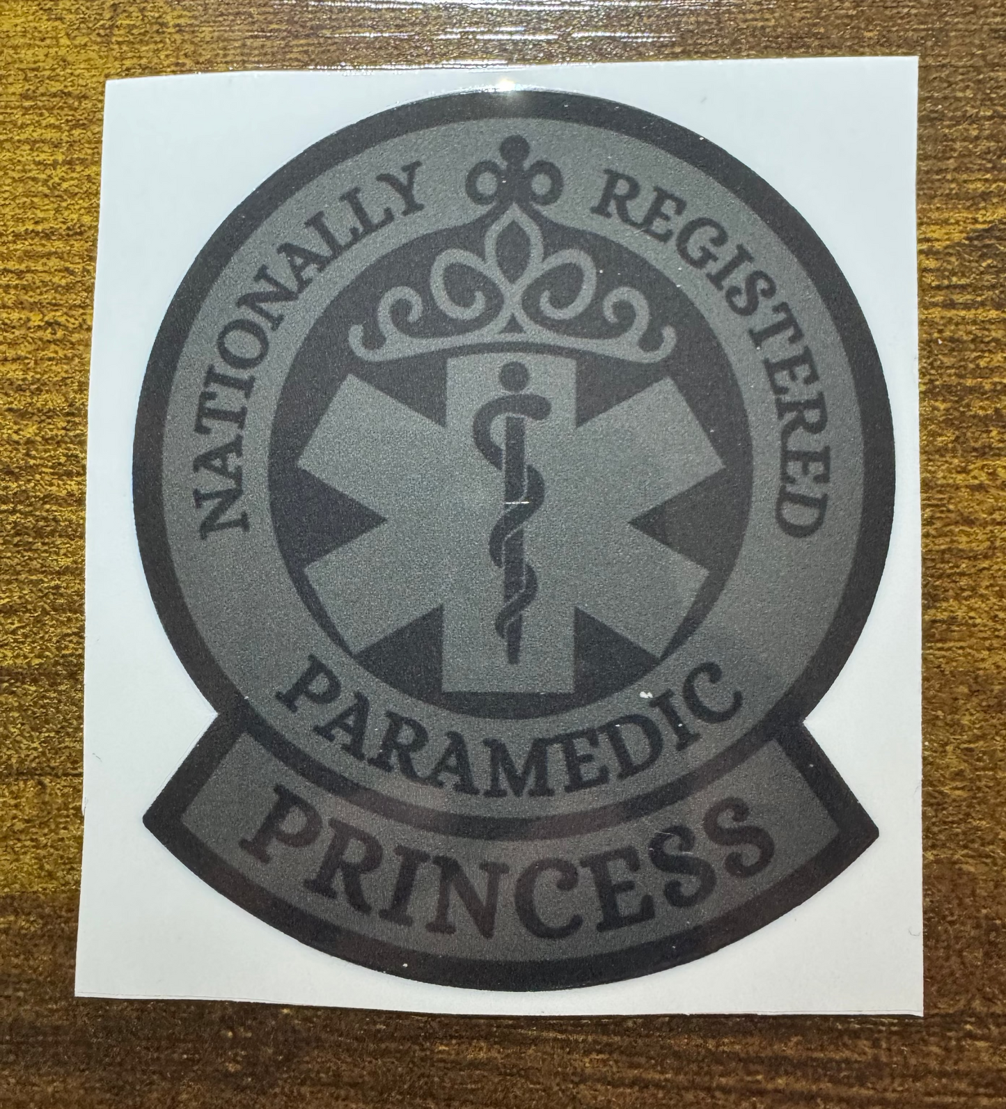 NREMT / Paramedic / FPC  Princess Stickers (14 color options)