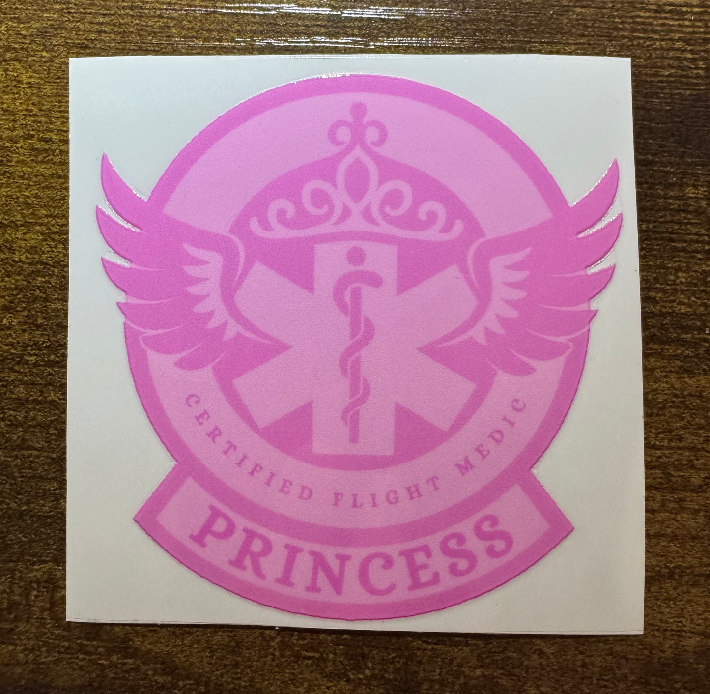 NREMT / Paramedic / FPC  Princess Stickers (14 color options)