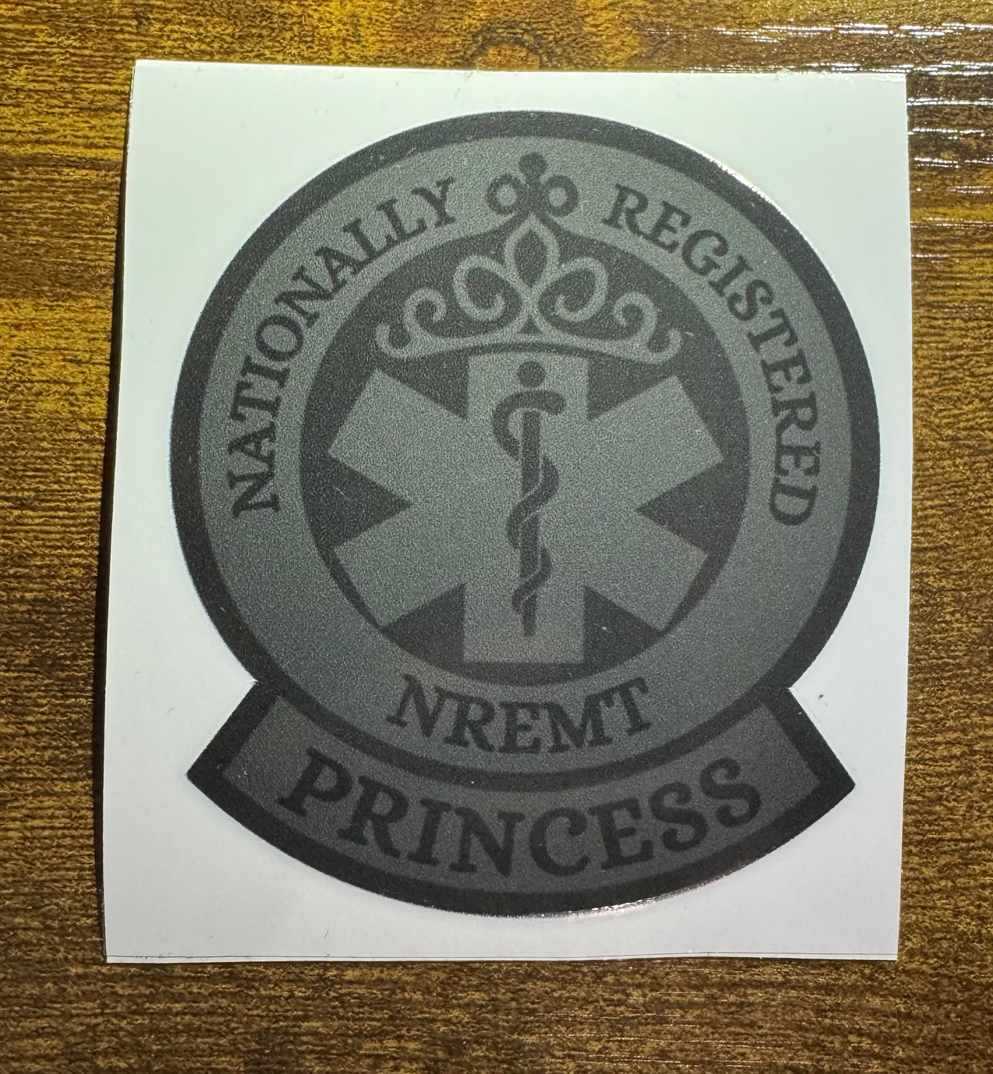 NREMT / Paramedic / FPC  Princess Stickers (14 color options)