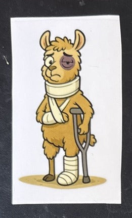 Trauma Llama Sticker